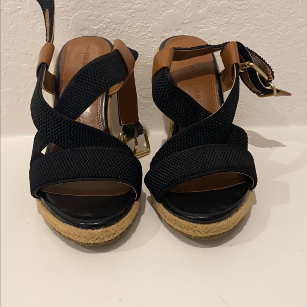 Black Sandal Wedges